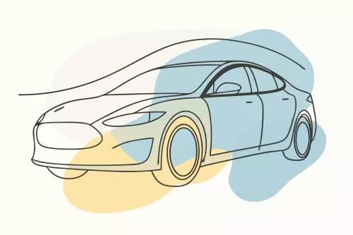 وکتور EPS تصویرسازی ماشین الکتریکی روی پس زمینه سفید 26698