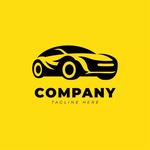 وکتور EPS طرح قالب لوگو ماشین مینیمال 26717