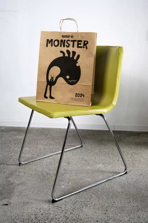 فایل PSD موکاپ کیسه کاغذی 26725