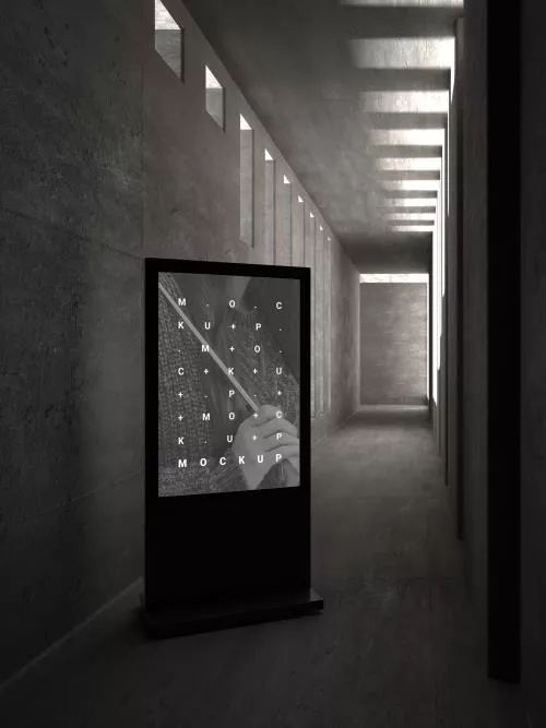 فایل PSD موکاپ تابلو نمایشگاه  26741