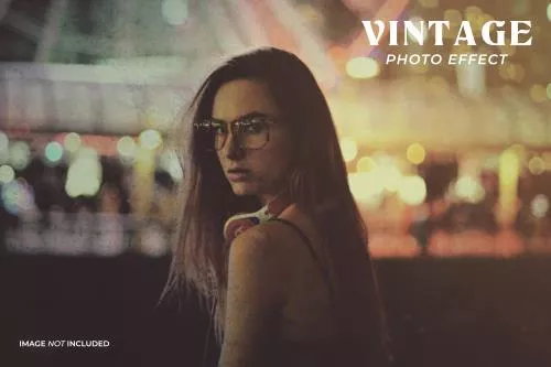 فایل PSD افکت عکس وینتیج 26756