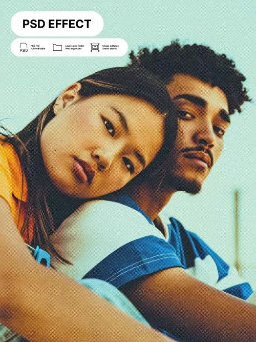 فایل PSD افکت عکس وینتیج 26757