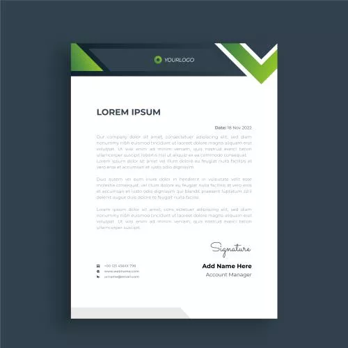 دانلود فایل وکتور EPS الگوی سربرگ کسب و کار مدرن 24628