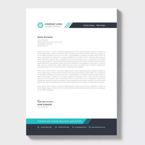 دانلود فایل وکتور EPS سربرگ مدرن شرکت با طراحی حرفه ای 24640