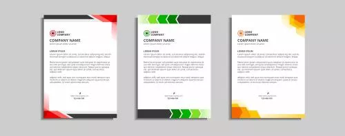 دانلود فایل EPS طراحی قالب سربرگ شرکتی مدرن لایه باز 24645