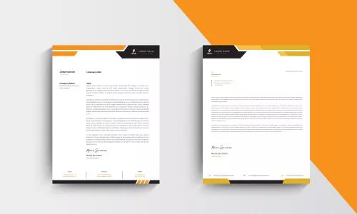 دانلود فایل EPS طرح قالب سربرگ مدرن وکتور 24651