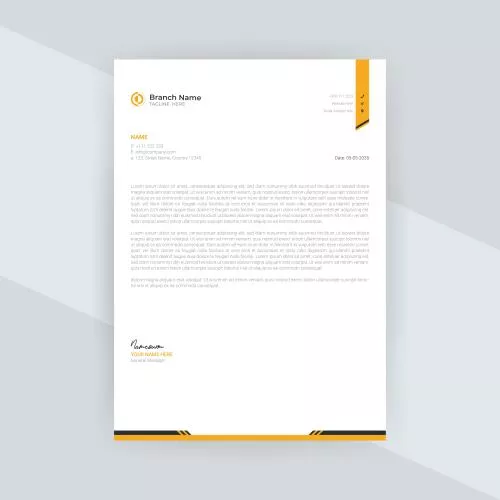 دانلود فایل EPS طراحی قالب سربرگ شرکت مدرن انتزاعی سبک جدید 24654