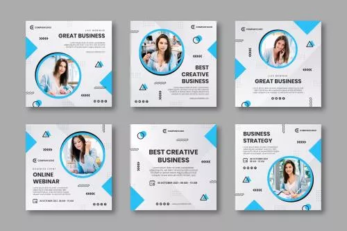 دانلود فایل EPS و AI پست های عمومی کسب و کار اینستاگرام 24728