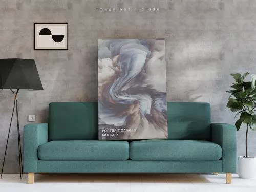 دانلود فایل PSD موکاپ پوستر بوم پرتره 24735