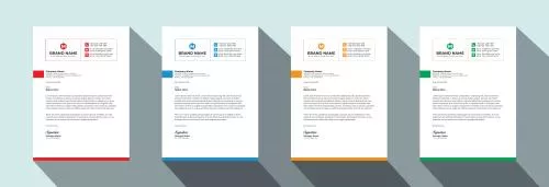 دانلود فایل EPS طراحی قالب سربرگ حرفه ای خلاقانه مدرن و چشم نواز با چیدمان رنگارنگ به صورت لایه باز 24581