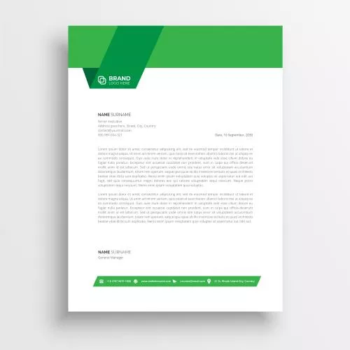 دانلود فایل EPS سربرگ کسب و کار حرفه ای برای طراحی پروژه به صورت لایه باز 24587