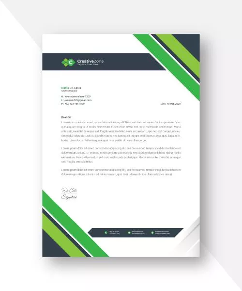 دانلود فایل EPS قالب سربرگ شرکتی طراحی وکتور لایه باز 24595