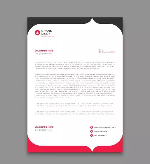 دانلود فایل EPS طراحی الگوی سربرگ کسب و کار مدرن و شیک وکتور لایه باز 24604