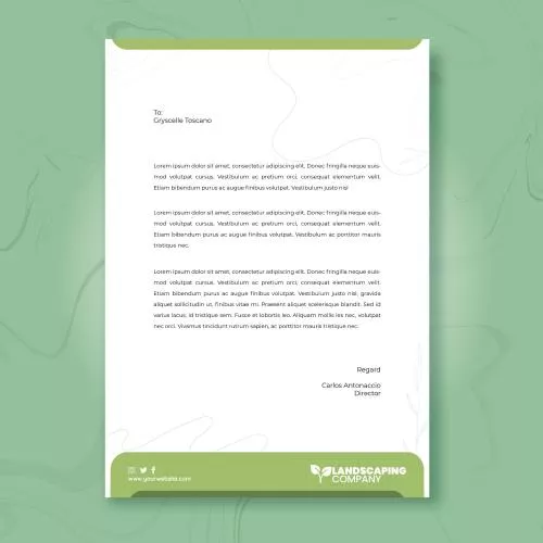 دانلود فایل EPS و AI قالب سربرگ کسب و کار باغبانی وکتور لایه باز 24608