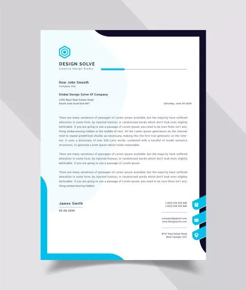 دانلود فایل EPS قالب سربرگ وکتور لایه باز 24614