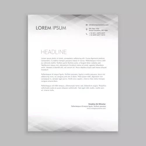 دانلود فایل EPS طراحی سربرگ سفید مینیمال وکتور لایه باز 24624