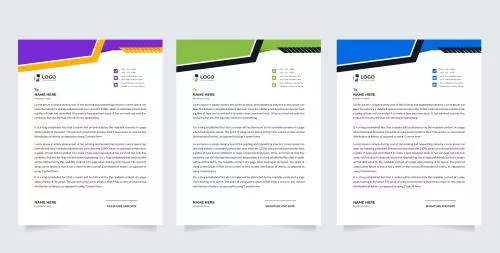 دانلود فایل EPS طراحی سربرگ مدرن انتزاعی با اشکال آبی وکتور لایه باز 24626