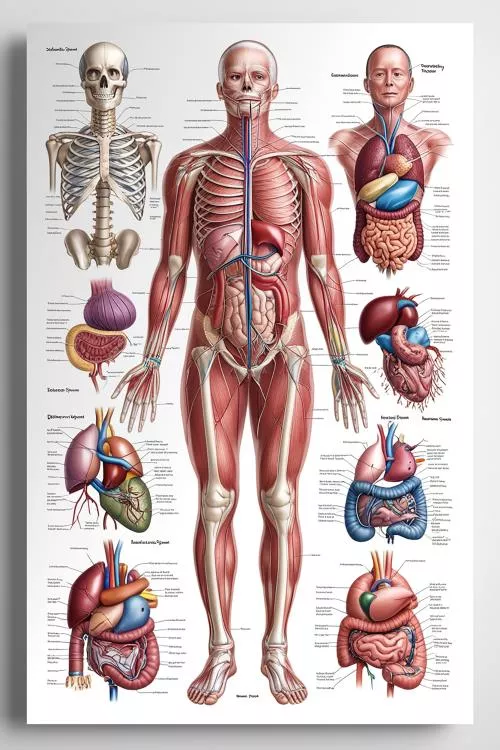 عکس با کیفیت ساختار آناتومی بدن انسان 26765