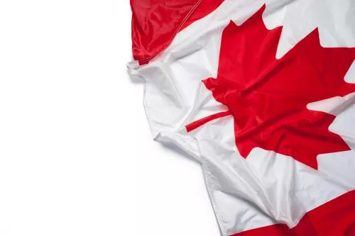 عکس با کیفیت پرچم کانادا در حال تکان خوردن 26775