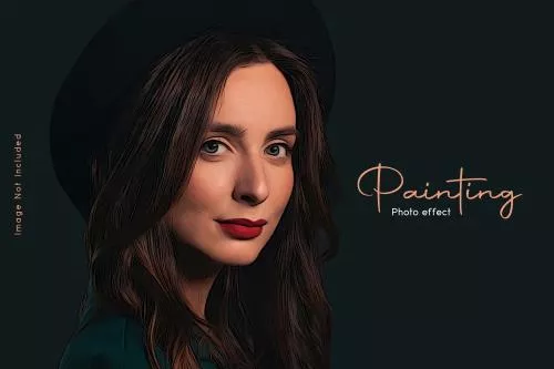 دانلود فایل PSD قالب افکت عکس نقاشی شده برای فتوشاپ 24867