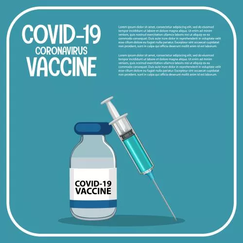 دانلود وکتور EPS قالب تحقیق و توسعه واکسن کرونا 24908