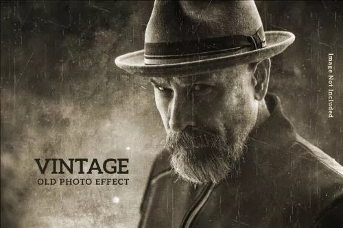 دانلود فایل PSD قالب افکت عکس قدیمی برای فتوشاپ 24911