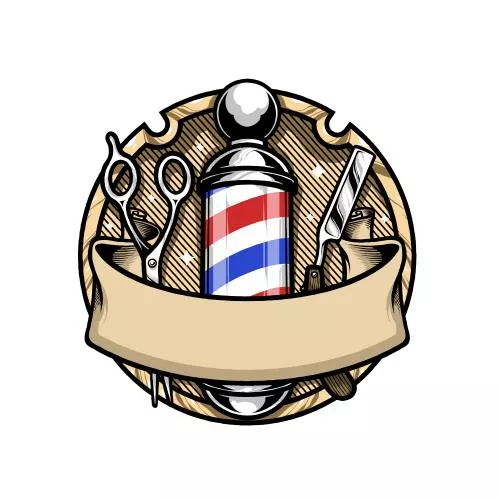 وکتور EPS طرح وکتور لوگو آرایشگاه 26861