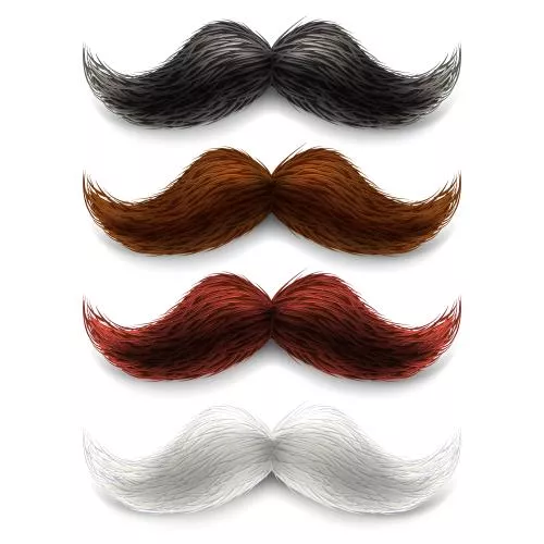 وکتور EPS مجموعه رنگی سبیل مصنوعی 26899