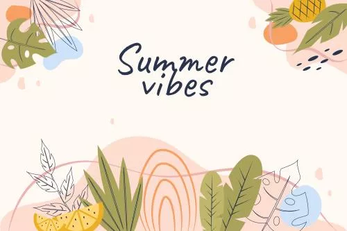 وکتور EPS و AI پس زمینه تخت تابستانی با برگ ها 26906