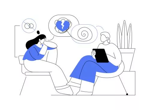 وکتور EPS تصاویر وکتور کارتونی ایزوله مشاور طلاق 26934