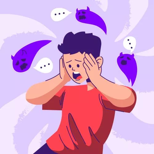 وکتور EPS تصویر کارتونی مرد ناراحت 26939