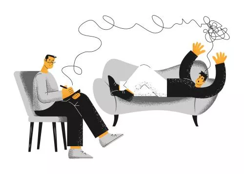 وکتور EPS تخت از مشاوره روان درمانی و حل مسئله روانشناس 26981