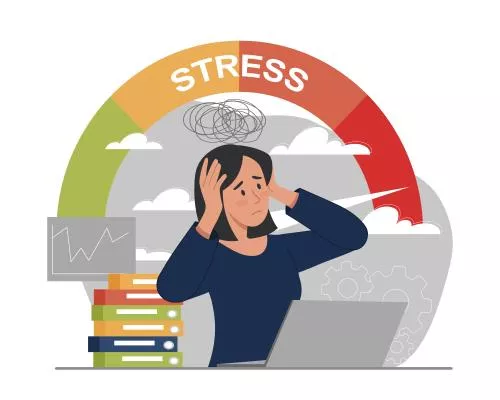 وکتور EPS استرس زنانه 26997