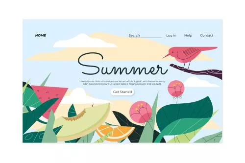 وکتور EPS و AI تابستانی 27031