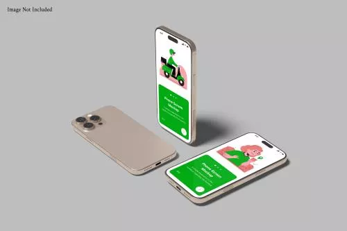 فایل PSD موکاپ صفحه نمایش تلفن - آیفون 16 27059