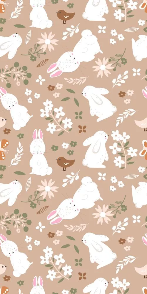 وکتور EPS کاغذ دیواری الگوی بی‌درز حیوانات جنگلی ناز 27141