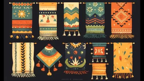 دانلود فایل EPS مجموعه طرح های پارچه های روسری به صورت وکتور لایه باز 24958