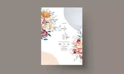 دانلود وکتور EPS کارت مراسم عروسی فایل وکتور لایه باز 24994