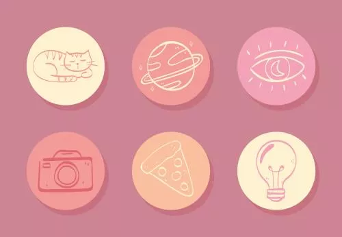 دانلود فایل EPS کاور هایلایت اینستاگرام 25033