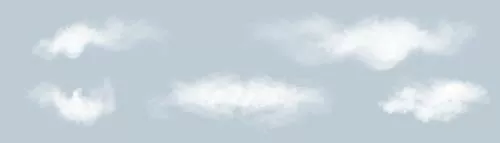 وکتور رایگان ابر و بخار طبیعی  25095