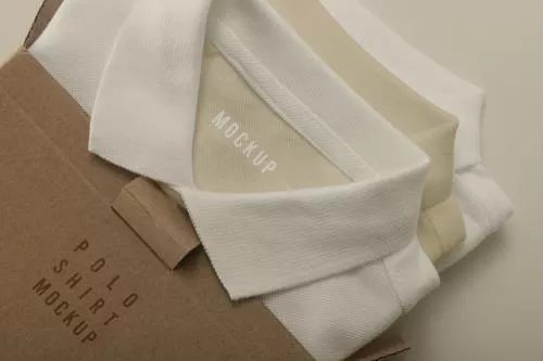 فایل PSD موکاپ طراحی پیراهن پولو مینیمال 25217