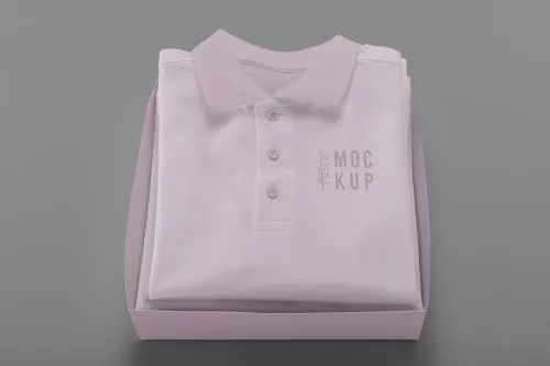 فایل PSD موکاپ طراحی پیراهن تا شده مینیمال 25218
