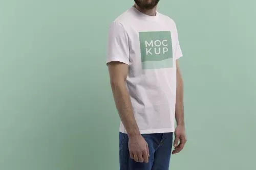 فایل PSD موکاپ تی شرت سفید 25245