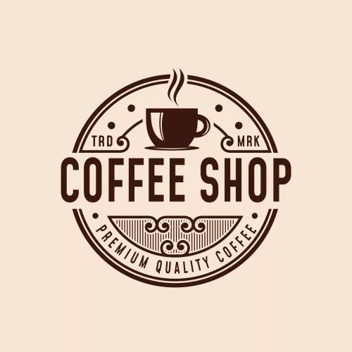 وکتور EPS طراحی لوگوی کافی شاپ و کافه با المان قهوه 25321