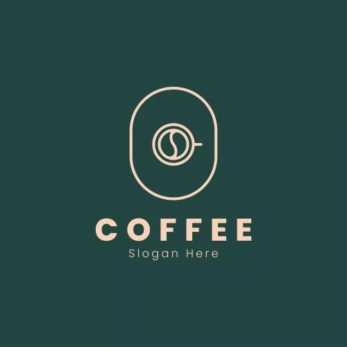 وکتور EPS لوگو خطی کافه و کافی شاپ و فروشگاه قهوه به صورت لایه باز و قابل ویرایش 25313