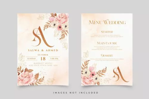 فایل PSD کارت دعوت عروسی 27428