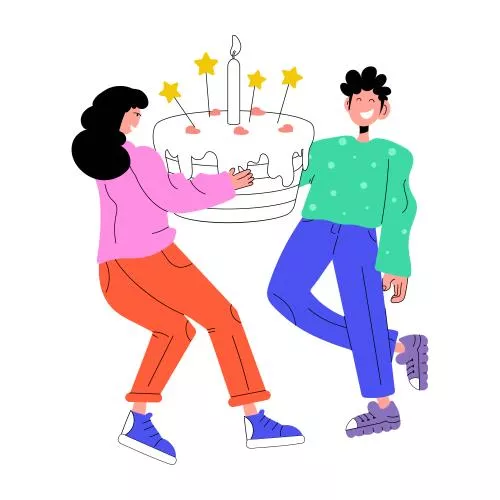 وکتور EPS تصویرسازی اسکیچی جشن تولد 27551