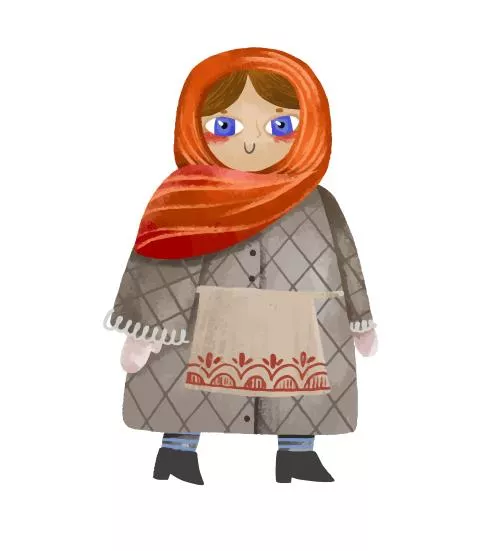وکتور EPS کارتونی زن با حجاب ایرانی 27560