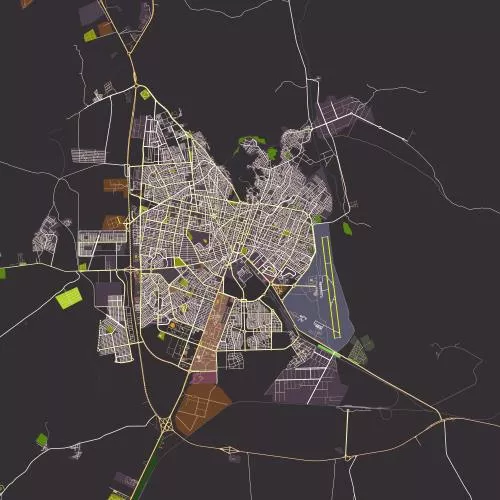 وکتور EPS نقشه زاهدان استان سیستان و بلوچستان ایران 28834