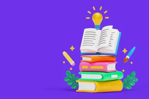 فایل PSD تصویرسازی سه بعدی روز جهانی کتاب 28186